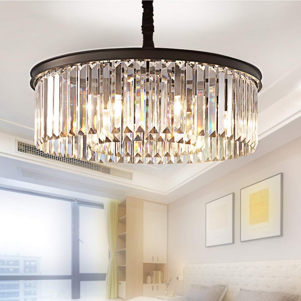 Crystal Chandeliers Modern Contemporary Ceiling Lights Fixtures Pendant Light...