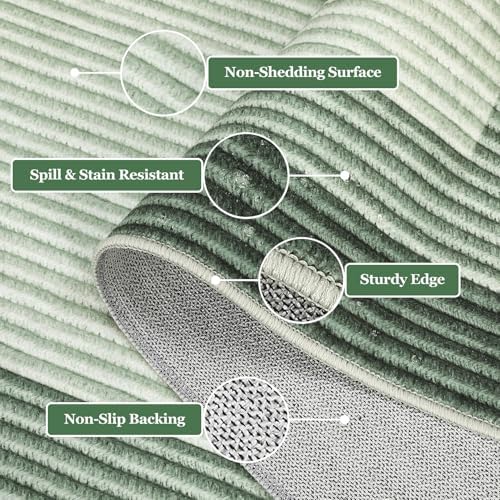 GarveeHome Area Rugs 9x12 Living Room Rug, Modern Bordered Machine Washable R...