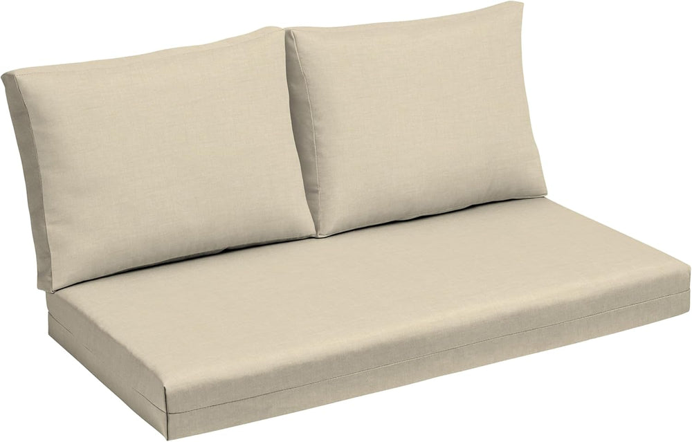 Arden Outdoor Loveseat Cushion Set, 48 x 24, Water Repellent, Fade Resistant,...