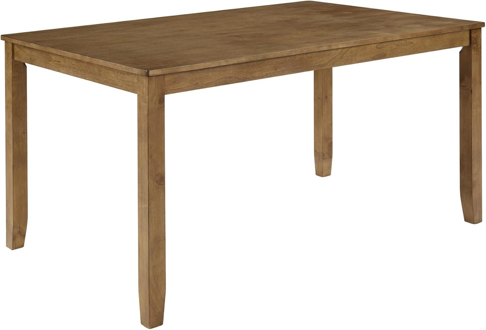 Merax 6-Piece Wood Kitchen Dining Table Set, 58.5" Rectangular Table wit...