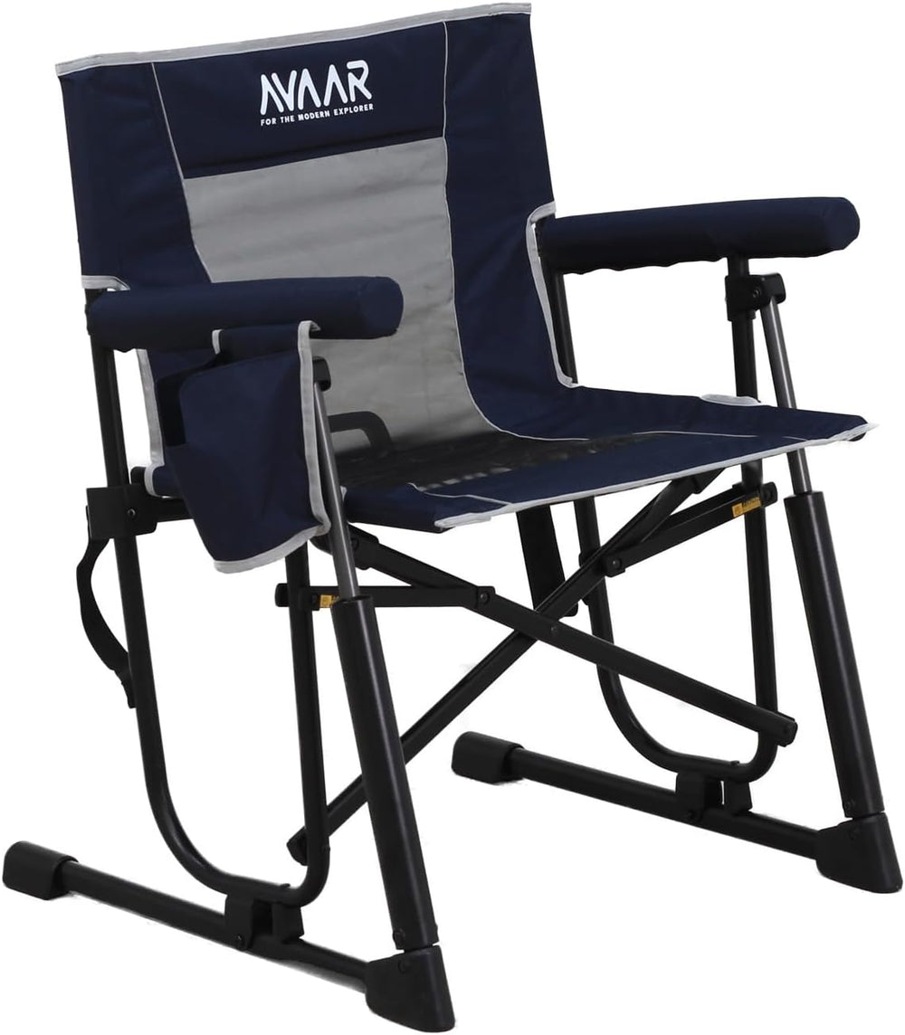 Go-Flow Compact Rocking Camping Chair,Durable Armrests,Drink Holder & Com...