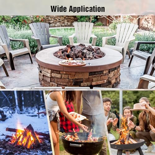 REDCAMP Fire Pit Spark Screen 36 Inch Round with Removable Lid, Outdoor Heavy...