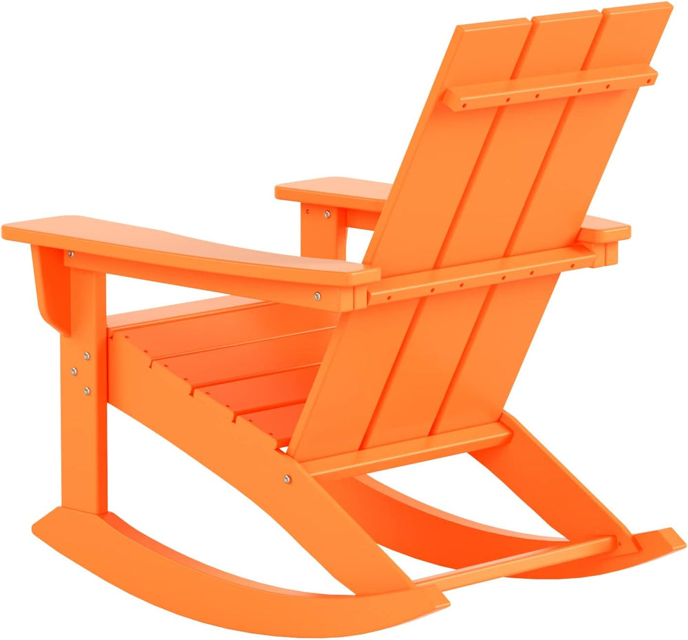 WestinTrends Ashore Patio Rocking Chairs Set of 2, All Weather Poly Lumber Pl...