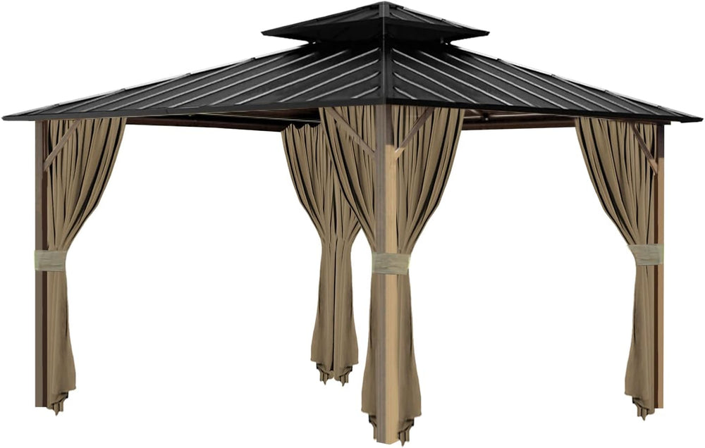 Gazebo Universal Replacement Privacy Curtain, 10'X12' Waterproof Outd...