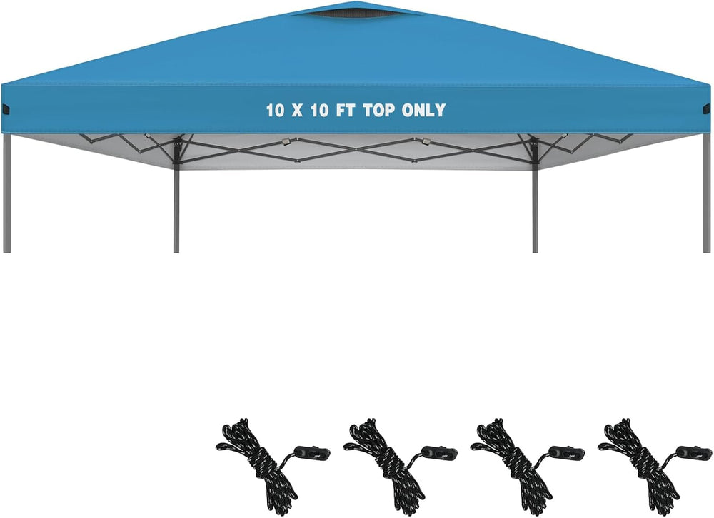 Explore Land 10x10ft Canopy Replacement Top for Straight Leg Frame, Blue