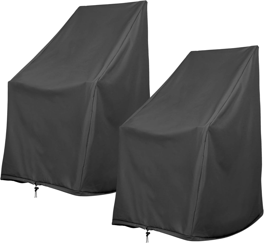 Shine Company Weatherproof Outdoor Rocking Chair Cover Set of 2, 100% Woven P...