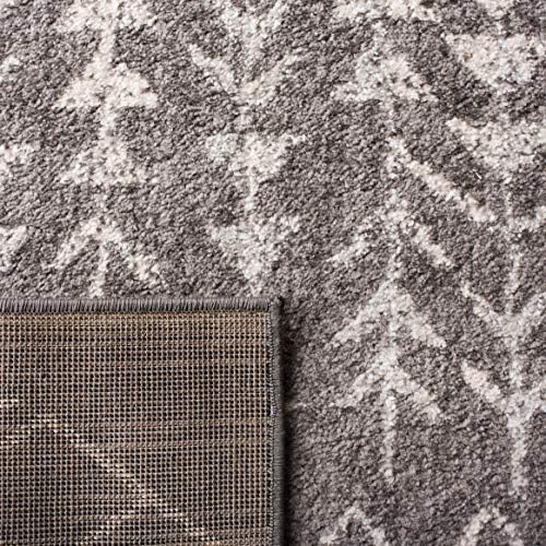 SAFAVIEH Tulum Collection Runner Rug - 2' x 9', Dark Grey & Ivory...