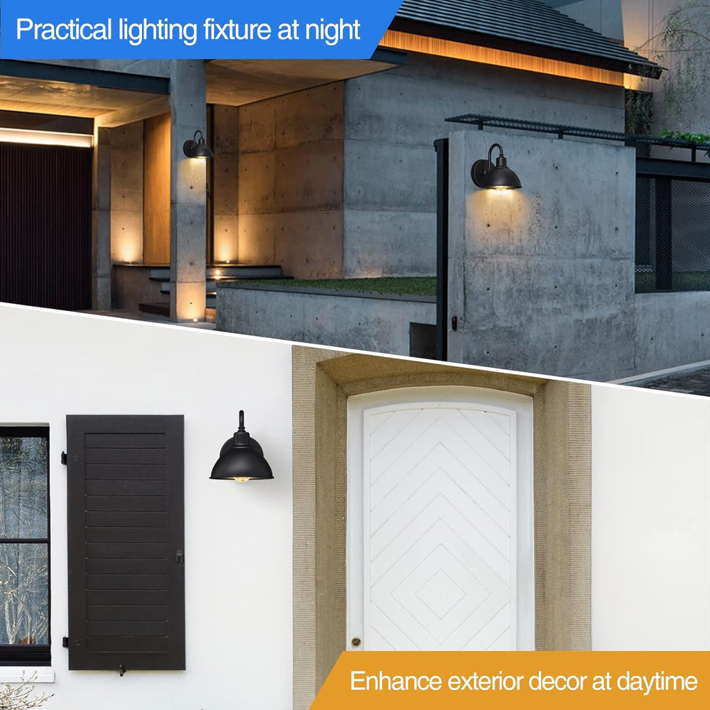 Barn Light Gooseneck Light, Small Farmhouse Outdoor Lighting