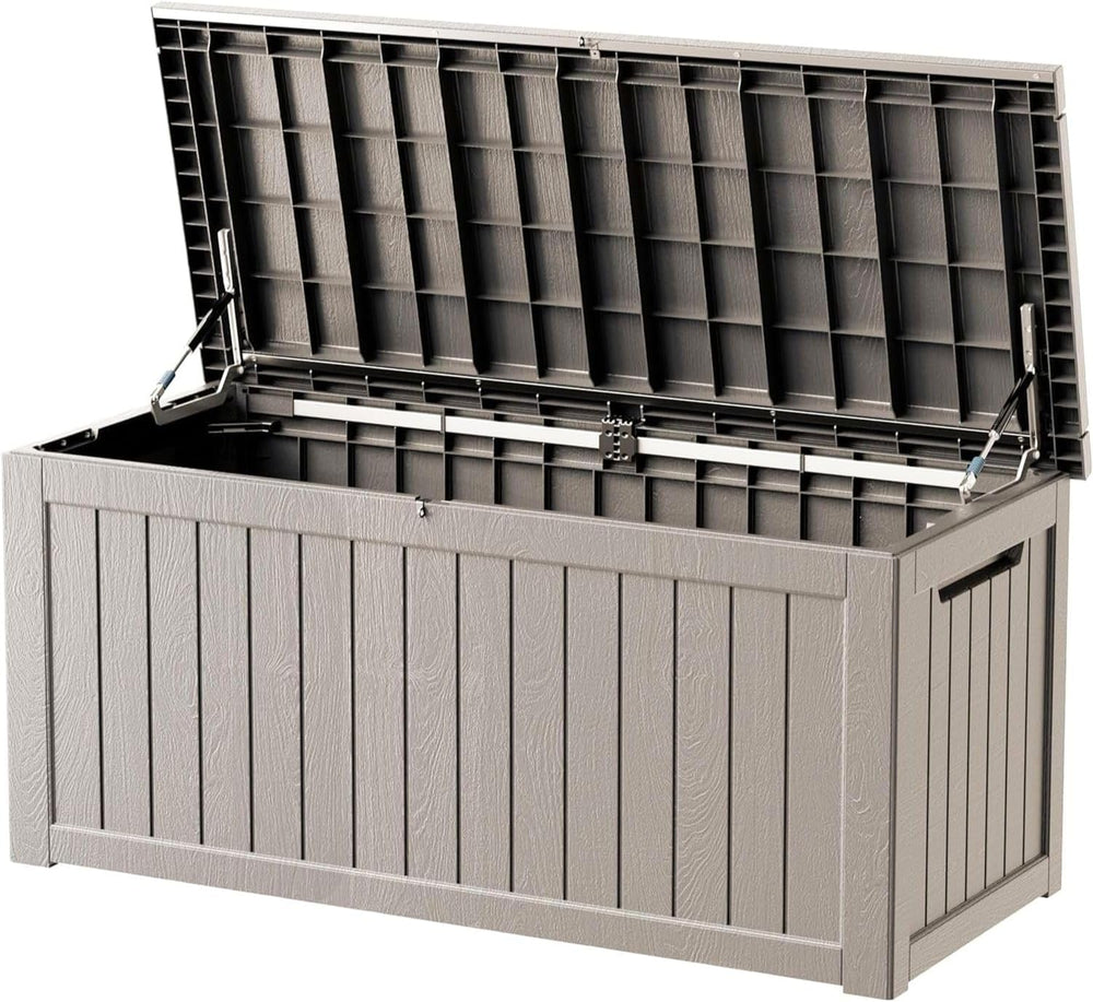 200 Gallon Outdoor Storage Box, Large Storage Deck Box for Patio Furniture Ac...