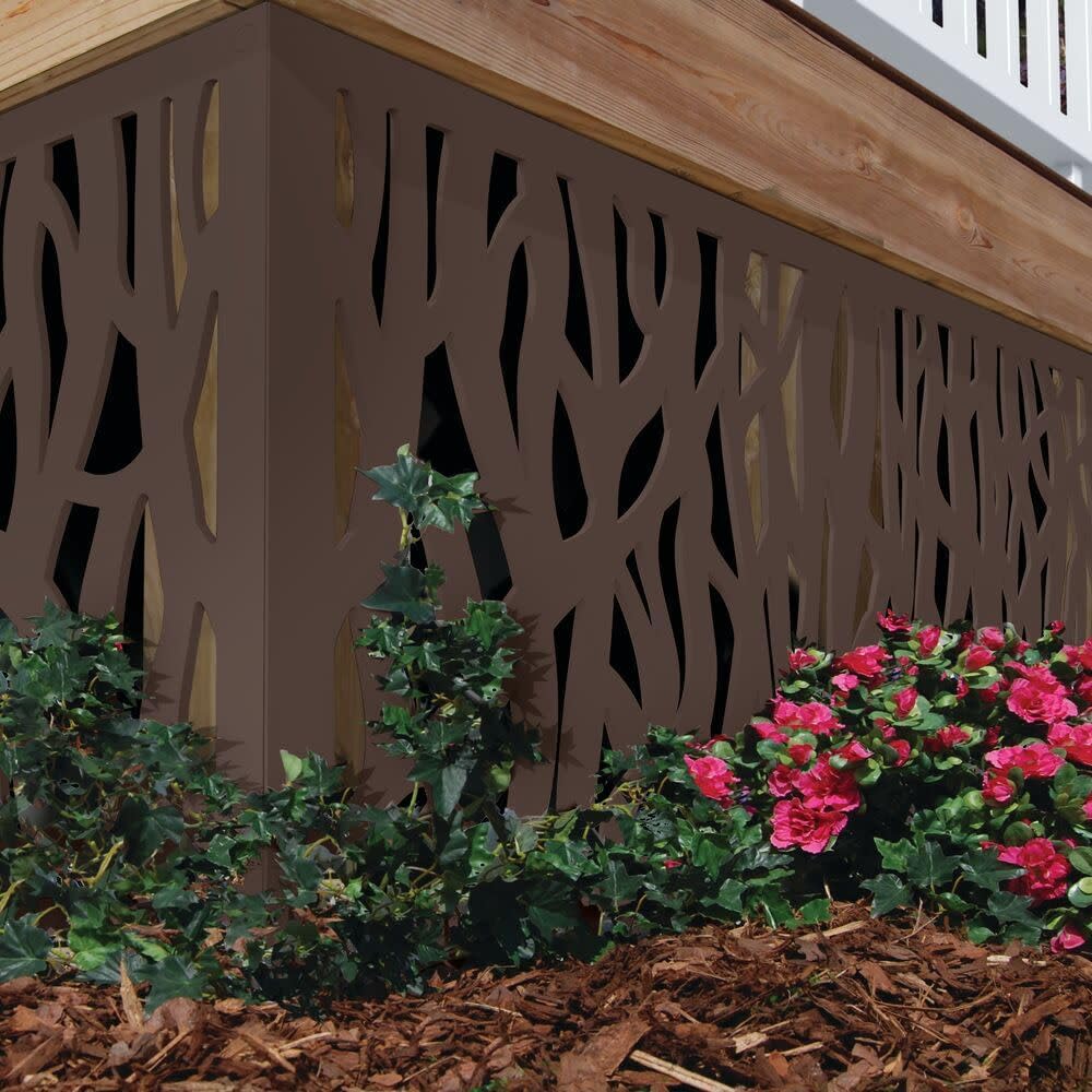 2 ft. x 4 ft. Sprig Umber Decorative Screen Panel