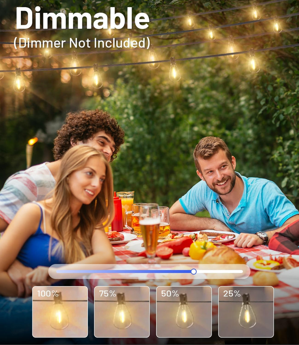 Tenmiro 200FT Outdoor String Lights, Ultra Long LED Patio Lights with Shatter...