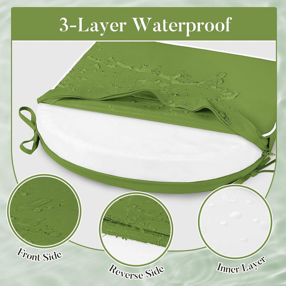 Basic Beyond Outdoor Cushions for Patio Furniture: Waterproof & UV Resist...