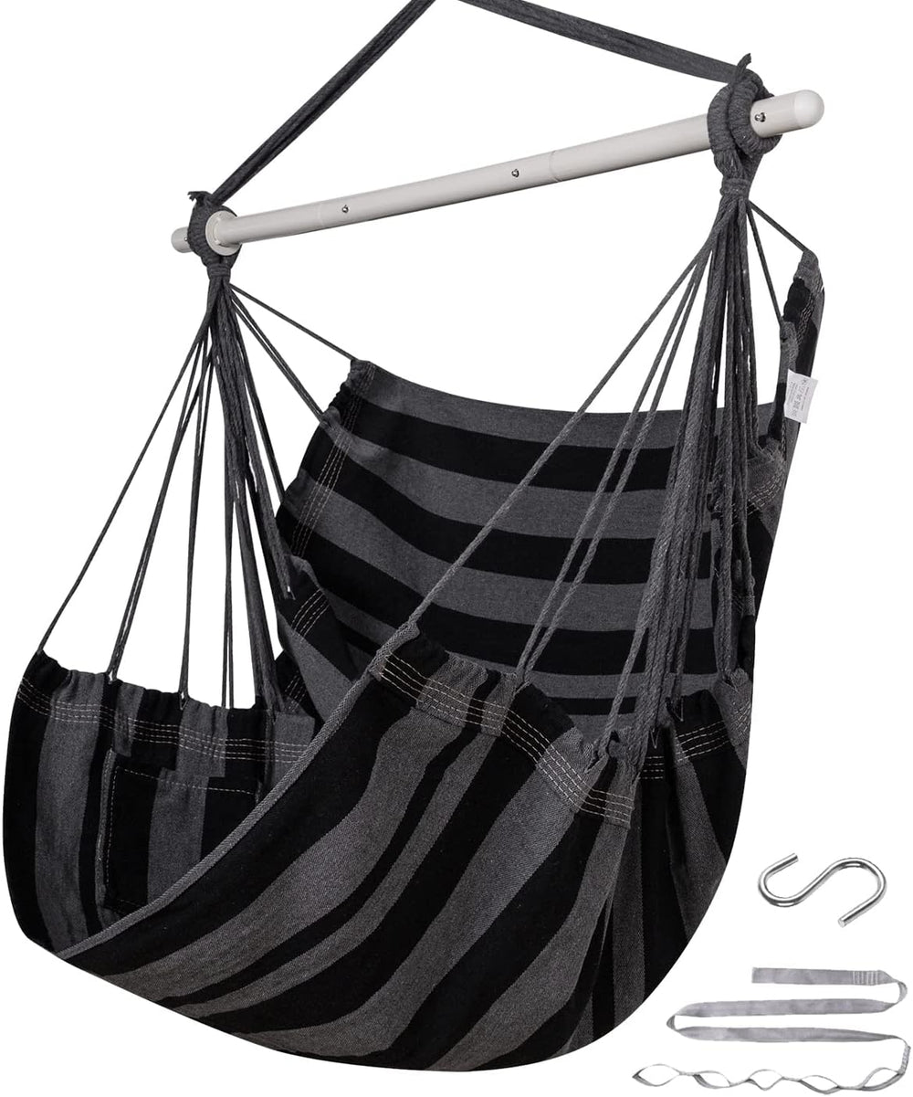 ADVOKAIR Hammock Chair Swing 500lbs Steel Bar Multi-Size Bedroom&Porch