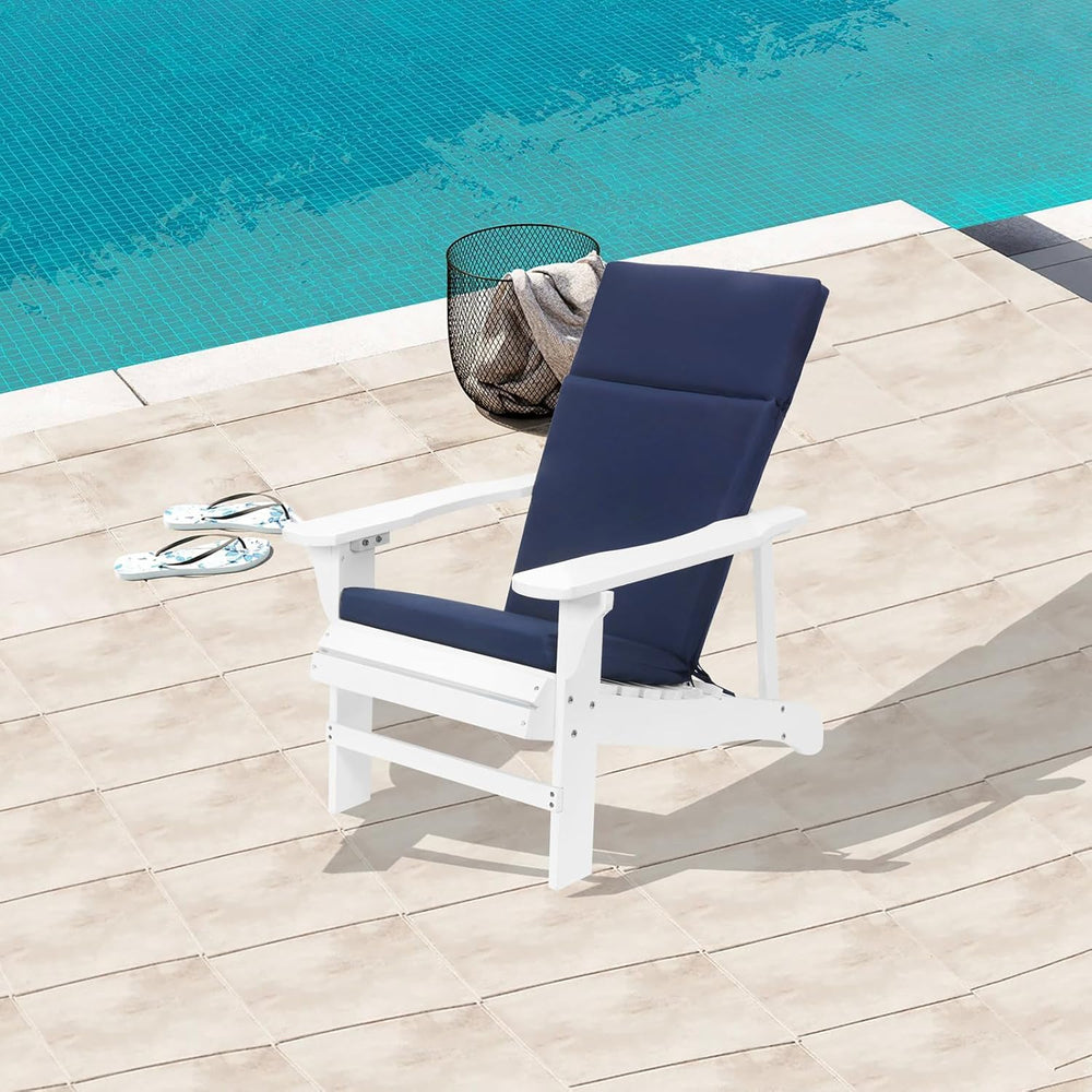 Adirondack Chair High Density Foam Cushions,High Back Outdoor Rocking Chair C...