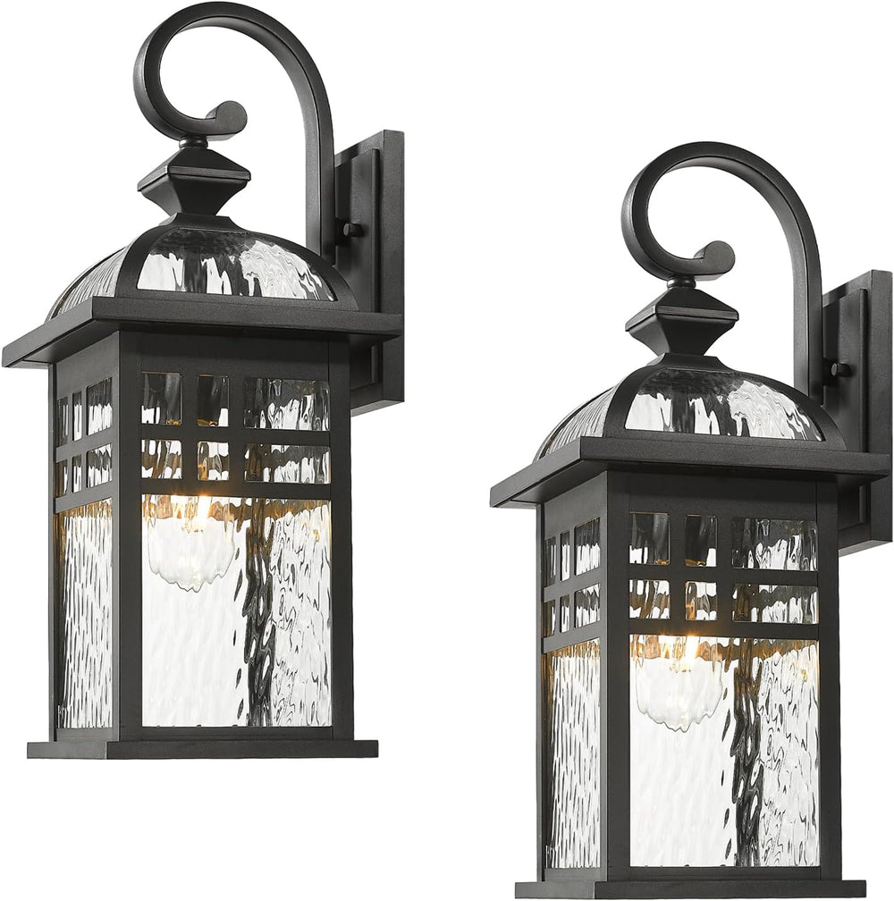 Exterior Lantern Lights 2 Pack Garage Light Lanterns