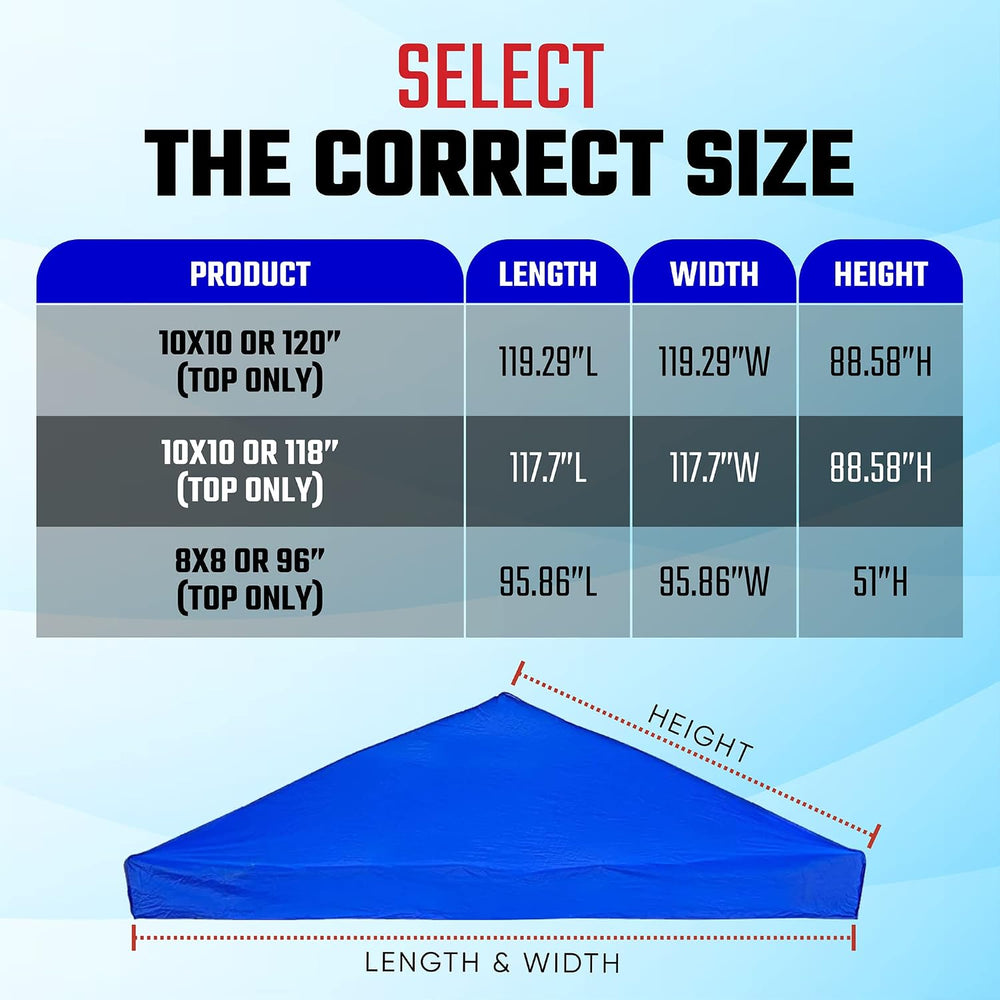 UV Protected Pop Up Canopy Replacement (96 Inches UV)
