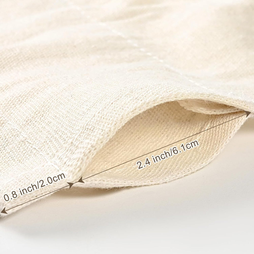 ASPMIZ Cotton Linen Farmhouse Curtains Boho Rustic Button Panel, Country Wind...