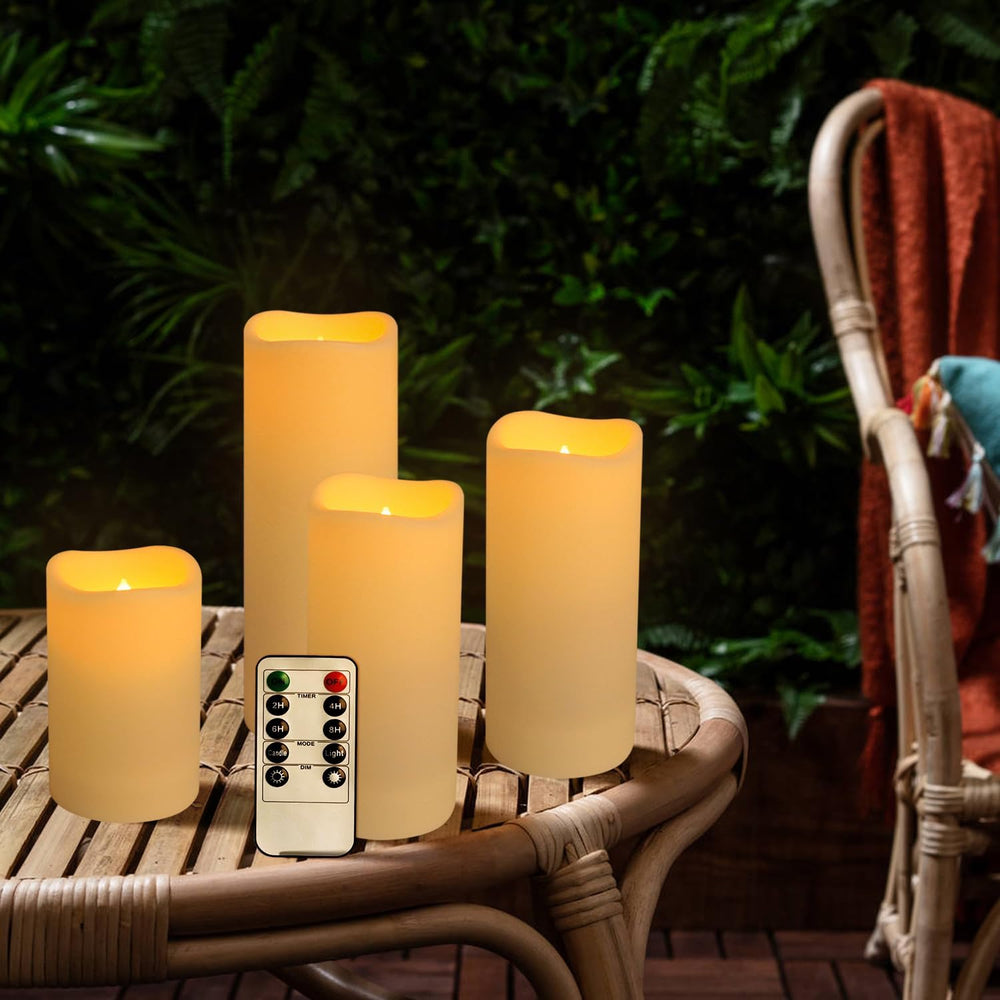 36 Pack Waterproof Flameless LED Candles - Outdoor Battery Operated Candles w...