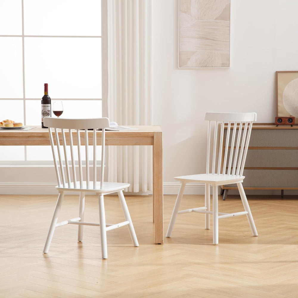 chairus Dining Chairs Set of 8, Dining Room Side Chair Farmhouse Natural Wood...