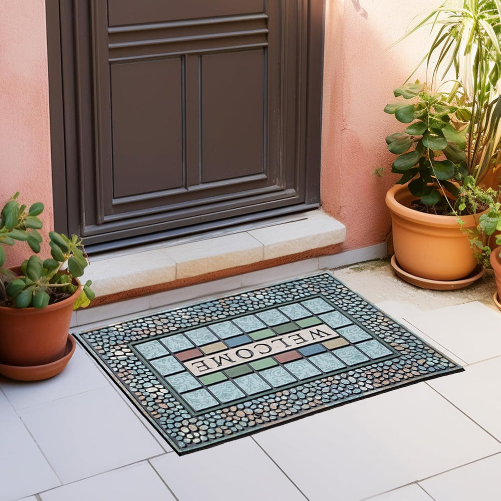 CHICHIC Rectangle Entrance Door Mat Large 24 x 36 Inch Entry Way High Traffic...