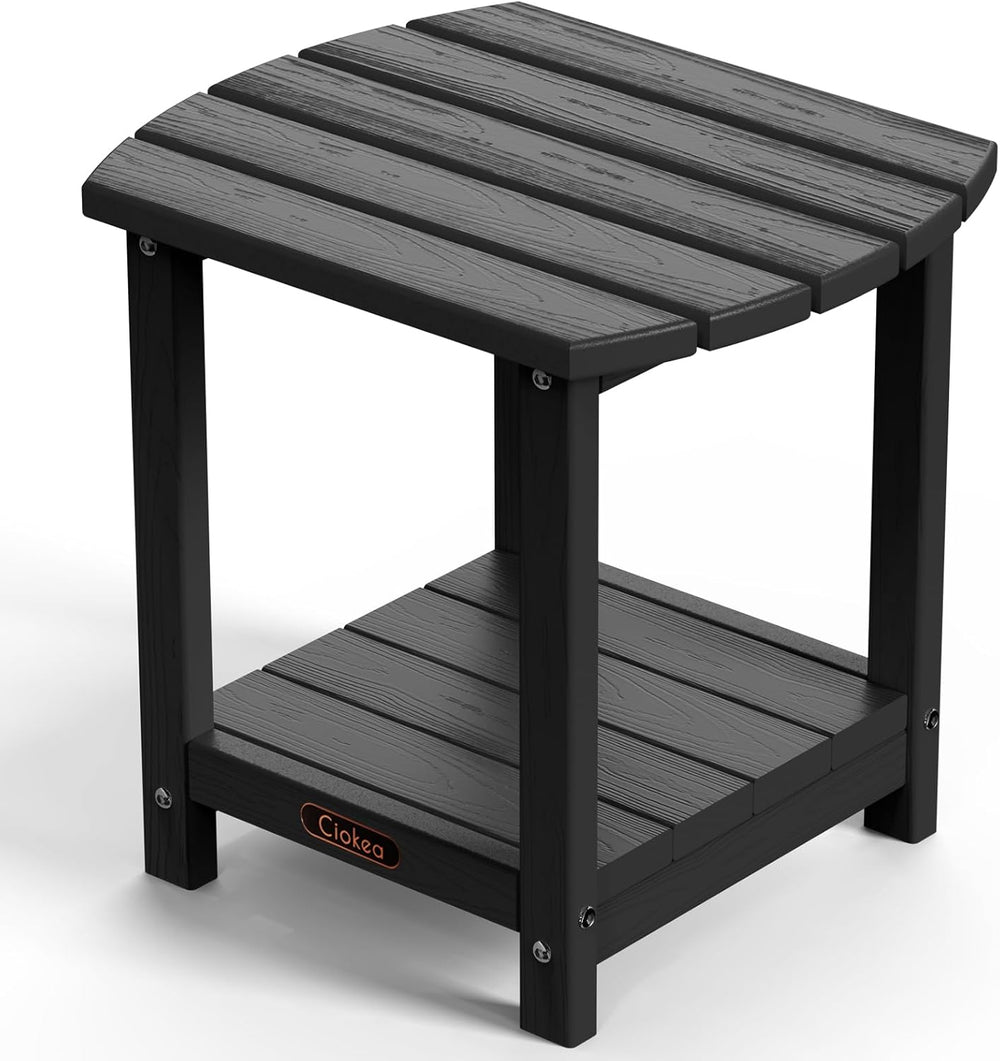 Ciokea Adirondack Outdoor Side Table,Black