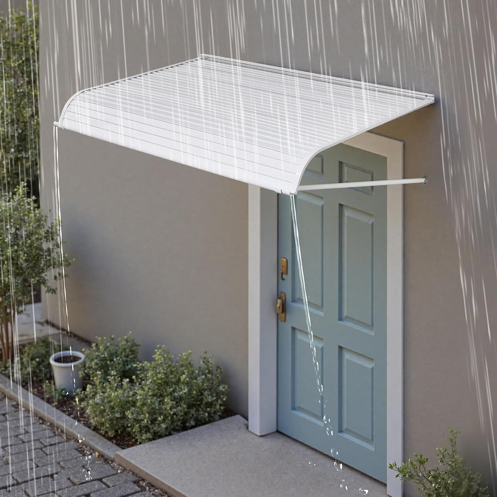 VEVOR Aluminum Awning 60 x 42 in, Durable Window Awning Door Canopy, Lightwei...