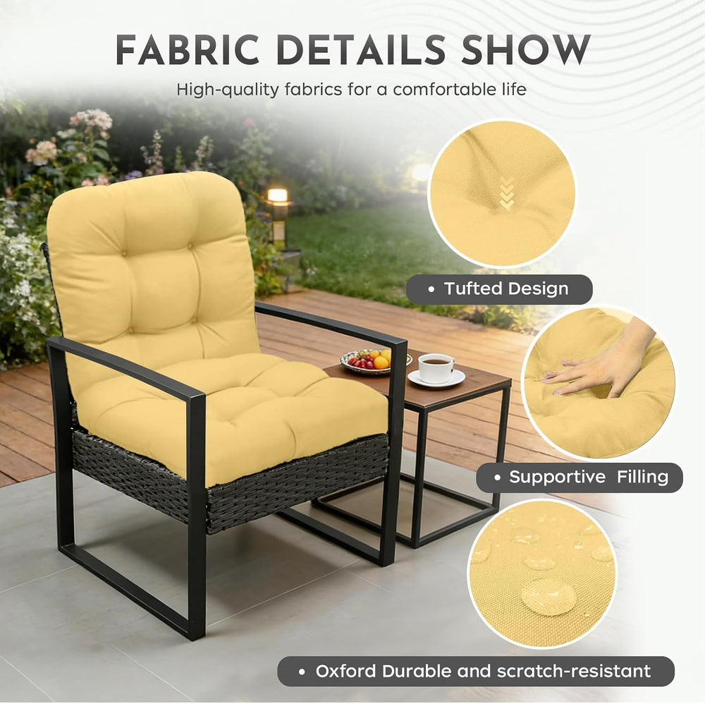 Patio Outdoor Chair Cushions Set of 2 Waterproof 19.5" x 19.5" x5&q...