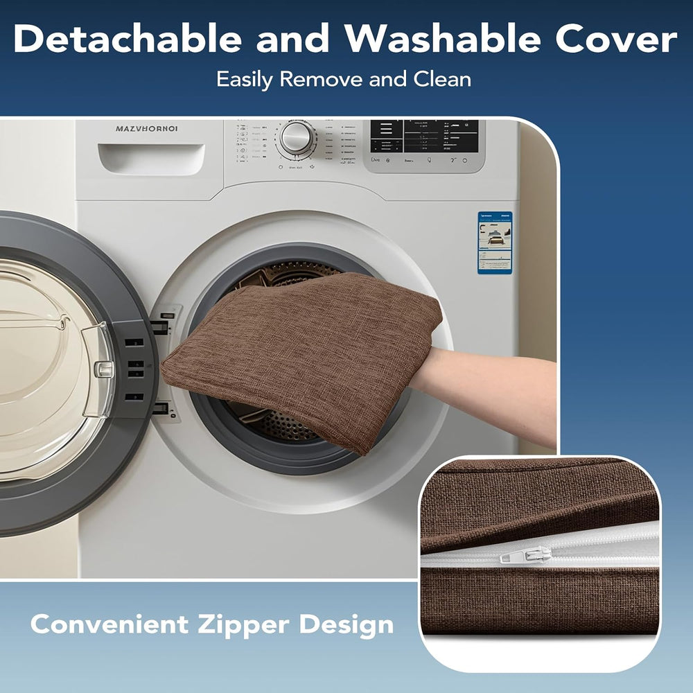 Chair Cushions for Dining Chairs, Non Slip Chair Pads with Ties and Washable ...