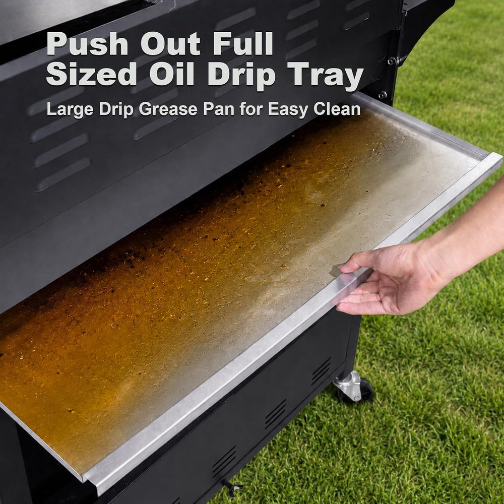 Endark 6-Burner Propane Gas Grill – 68,500 BTU Stainless Steel BBQ with Side ...