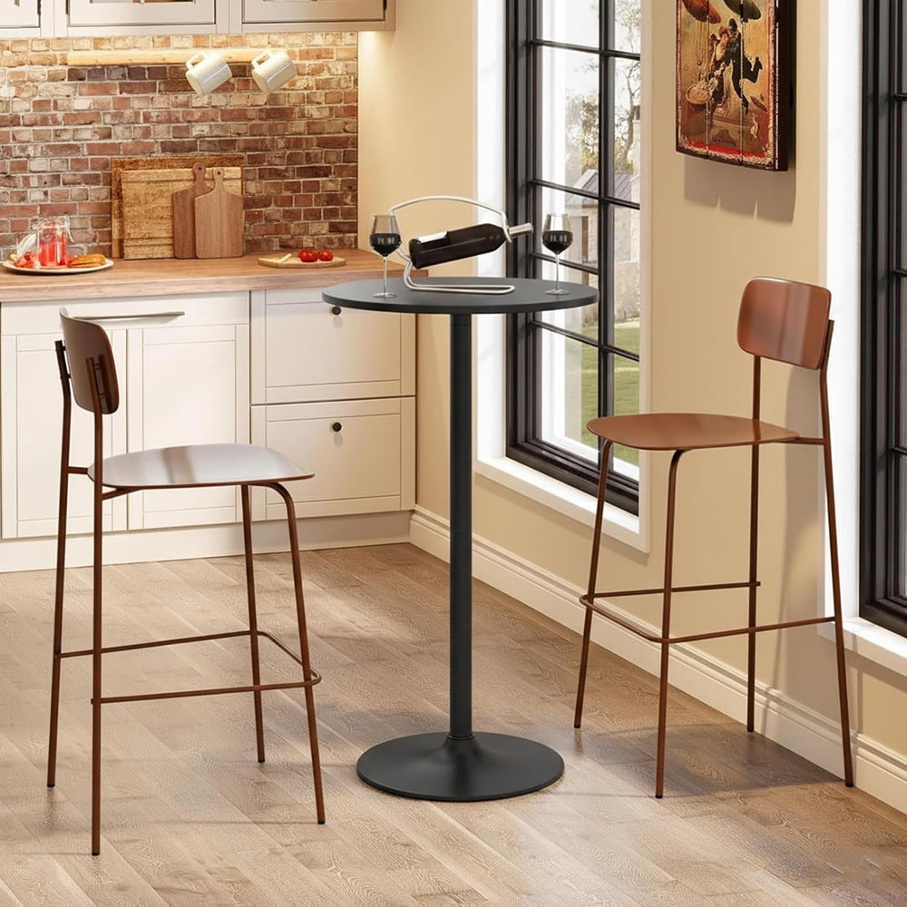 ERGOMASTER Cocktail Table,Two-in-one Modern Style Standing Circular Bar Table...