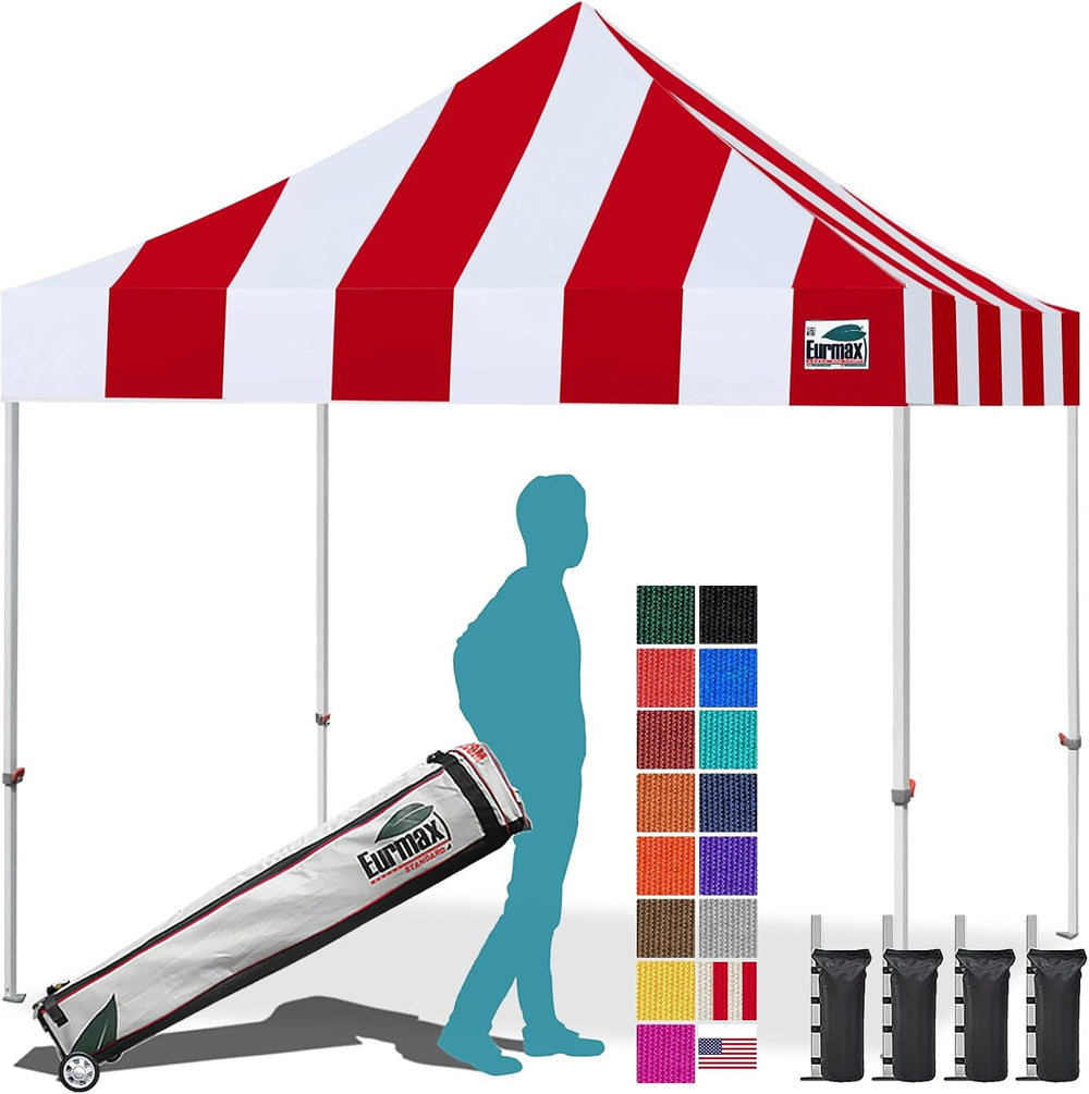 Eurmax USA 10x10ft Pop Up Canopy,Commercial Instant Tent for Outdoor Events,P...