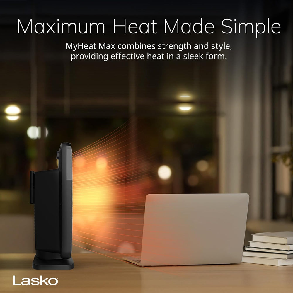 Lasko MyHeat Max Portable Ceramic Space Heater - 9” - CD09101 - Black