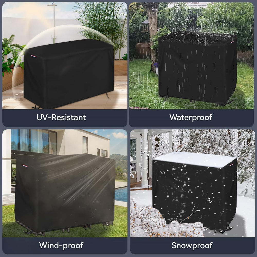 Outdoor Bar Set Table Covers Waterproof, 60"L x 41"W x 41"H