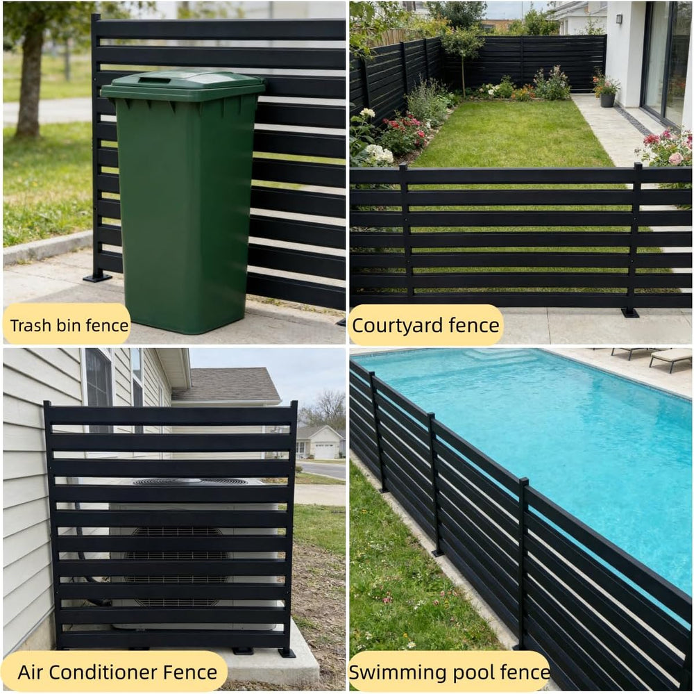 38" W x 42" H (3 Panels) Air Conditioner Fence Screen - Outdoor Enc...