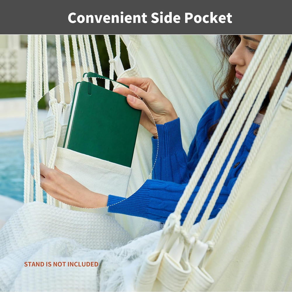 CHULIM Hanging Hammock Chair Swing MAX 500 lbs Outdoor Hanging Chair with Foo...