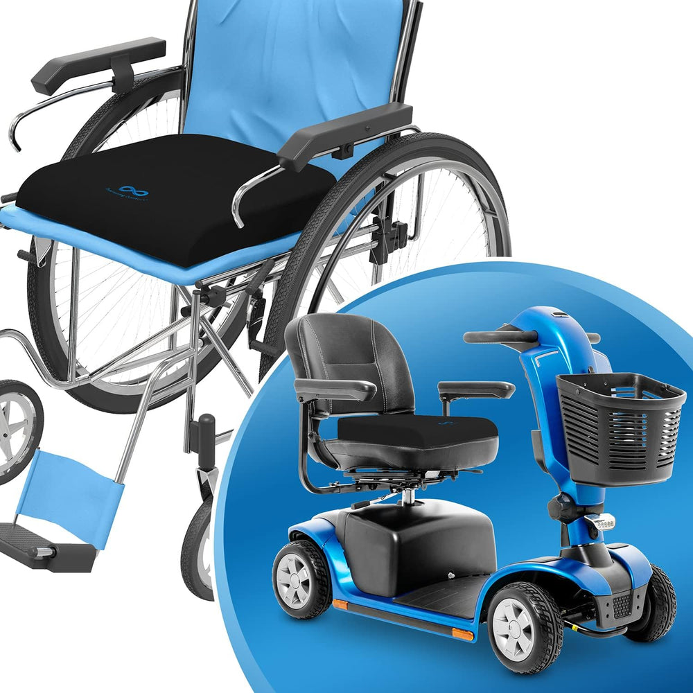 Everlasting Comfort Ventilated Wheelchair Cushions for Pressure Relief - Gel ...