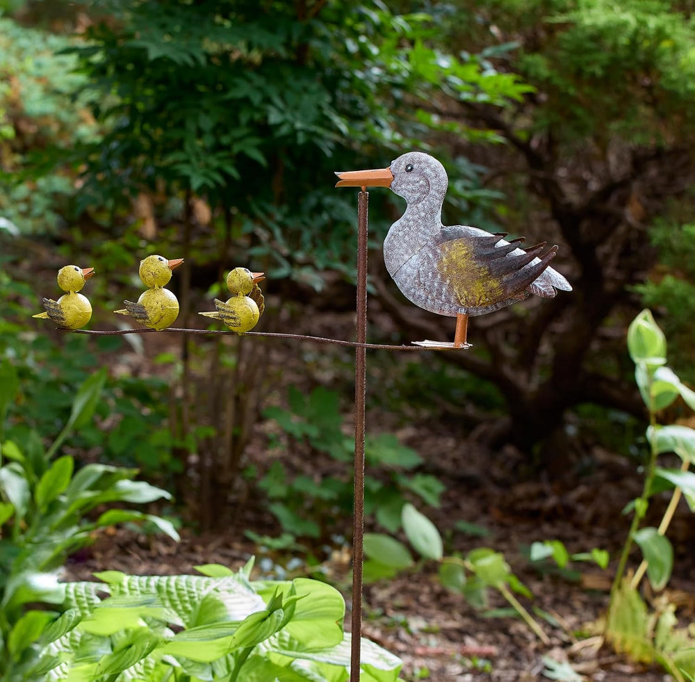 Red Carpet Studios Garden Art Balance Rocker Metal Garden Stake Yard Décor, 4...