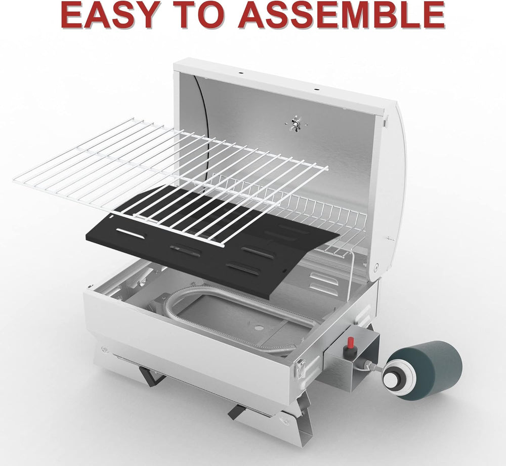 Royal Gourmet GT1001 S/S Portable Propane Gas Grill with Folding Legs