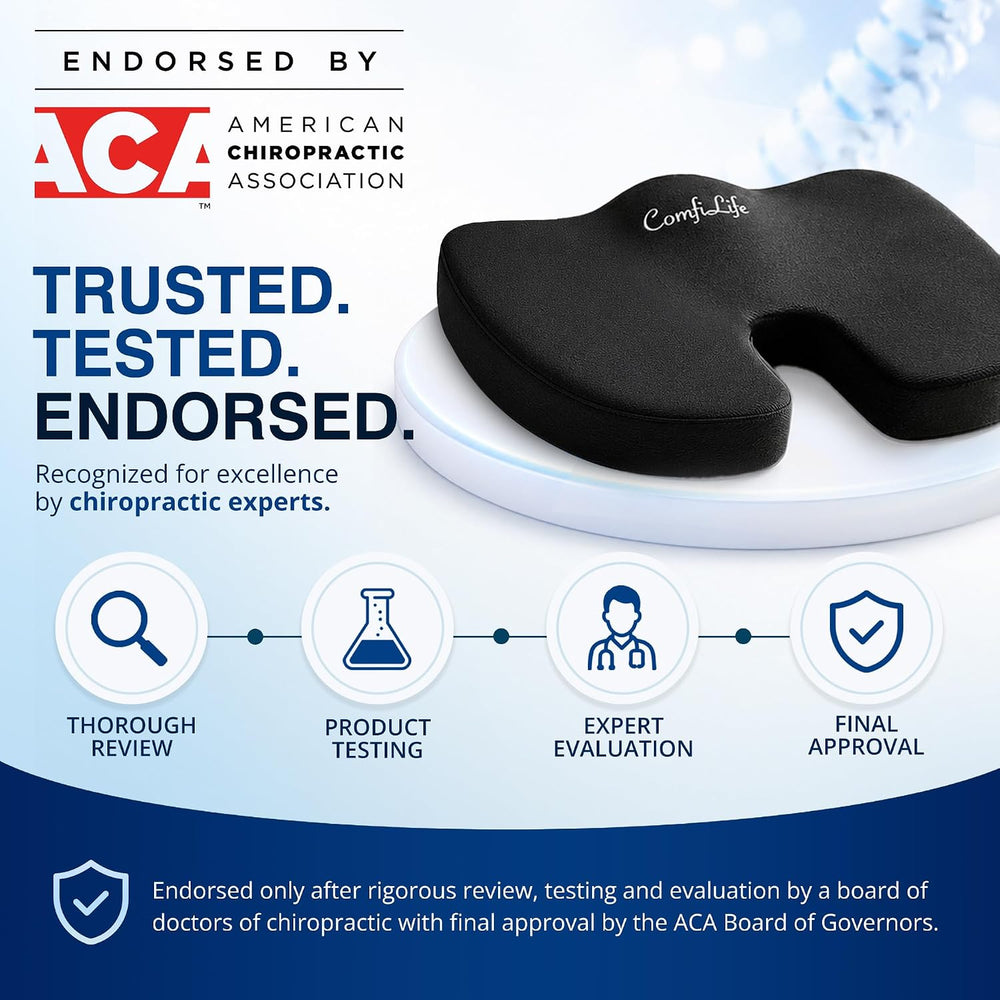 ComfiLife Doctor Recommended Seat Cushion - Premium Gel & Memory Foam Off...