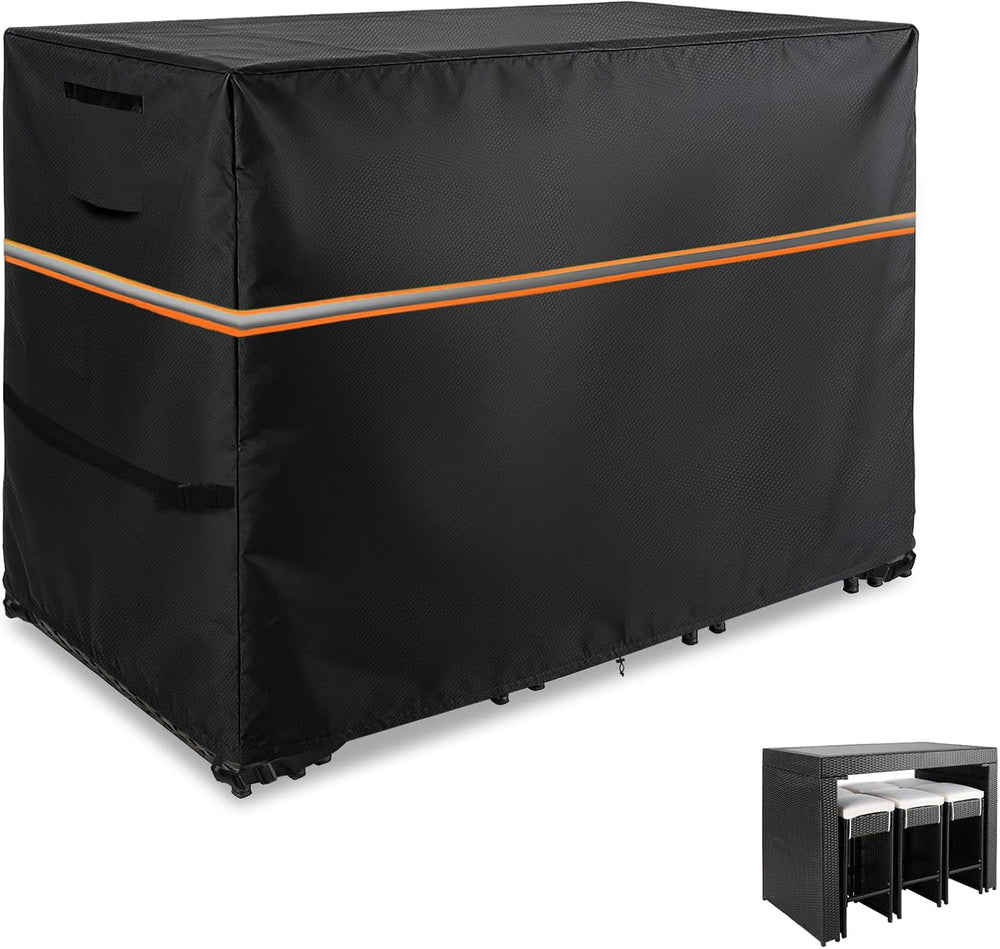 Patio Bistro Set Cover, 62" L x 22" W x 30" H, Black