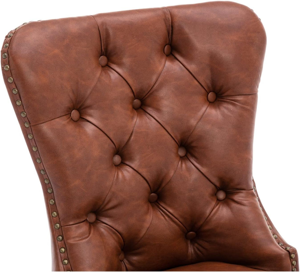 EALSON Modern Dining Chairs Set of 4 Mid Century Leather Dining Room Chairs w...