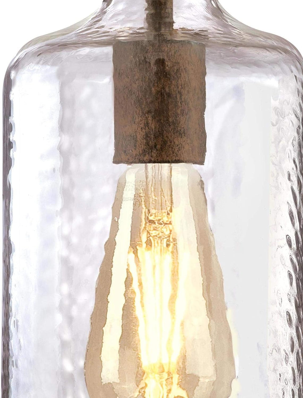 Westinghouse Lighting 6371300, Barnwood Finish with Clear Textured Glass Carm...
