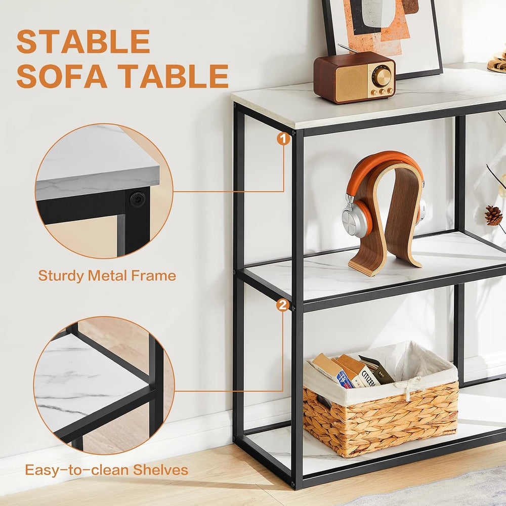 WOHOMO Console Table, 12 Inch Narrow Entryway Table for Living Room, 31.5 Inc...