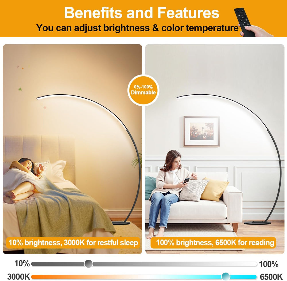 Dimmable LED Lamps for Living Room with 3 Color Temperatures, Ultra Bright 20...