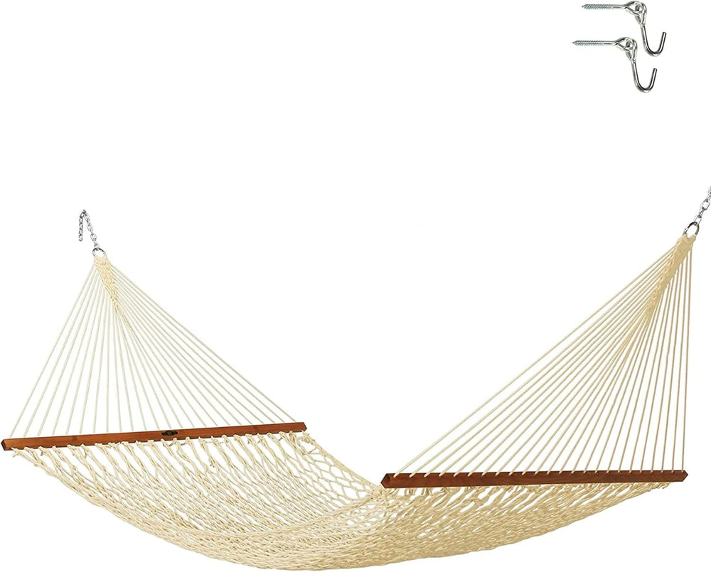 Original Pawleys Island Deluxe Oatmeal DuraCord Rope Hammock – 13 ft. x 60 in...