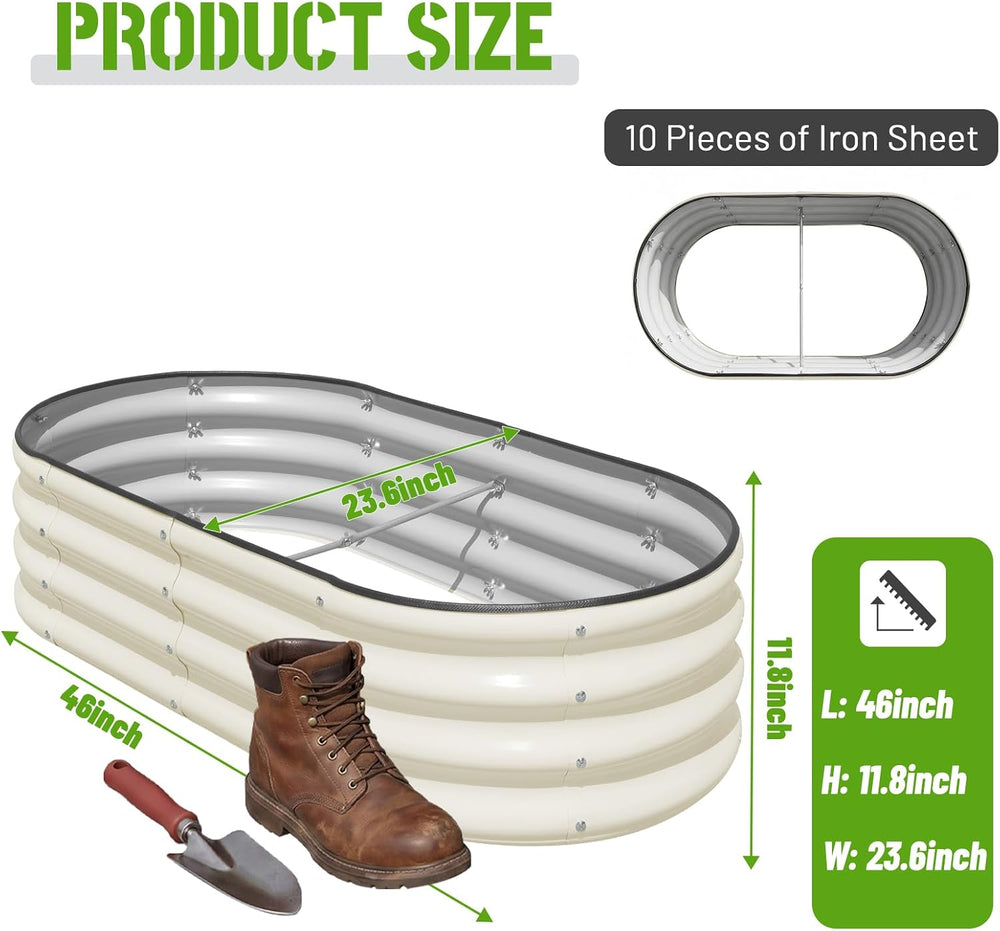 SnugNiture Raised Garden Bed Outdoor 4x2x1ft, 2 Pack