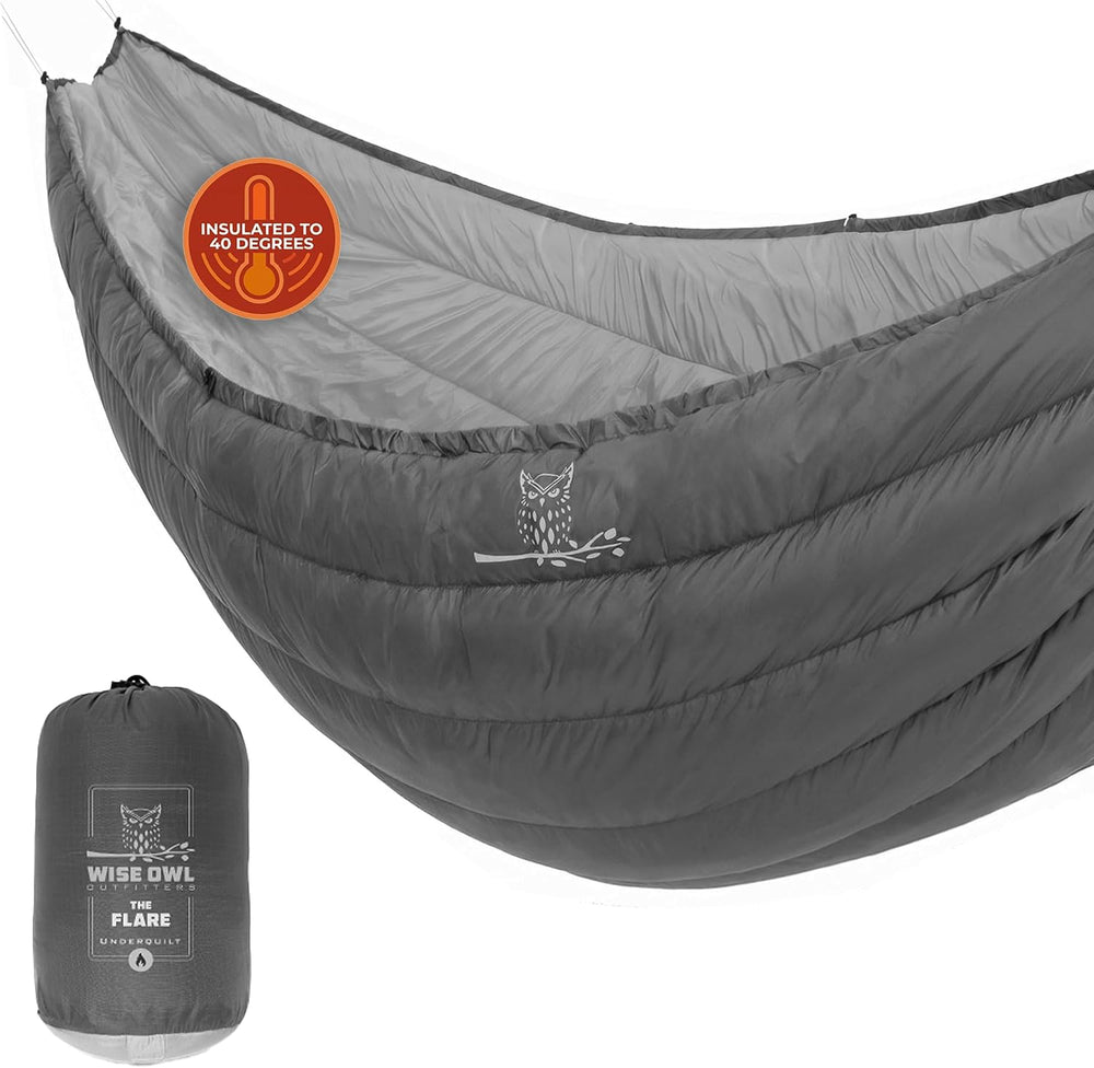 Wise Owl Outfitters Hammock Underquilt – Insulated Camping Quilt for Warm Sle...