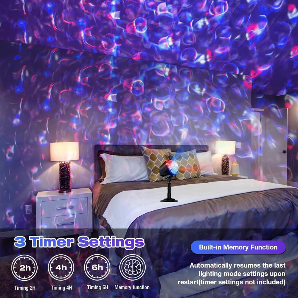 Christmas Ocean Wave Projector Light Outdoor,Halloween Water Effect Lamp