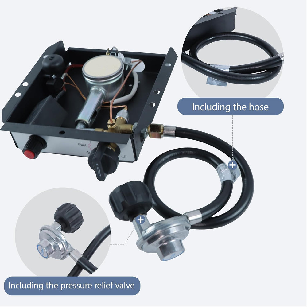 7 Bolt patio heater glass tube burner module replacement part 47000 BTU (incl...