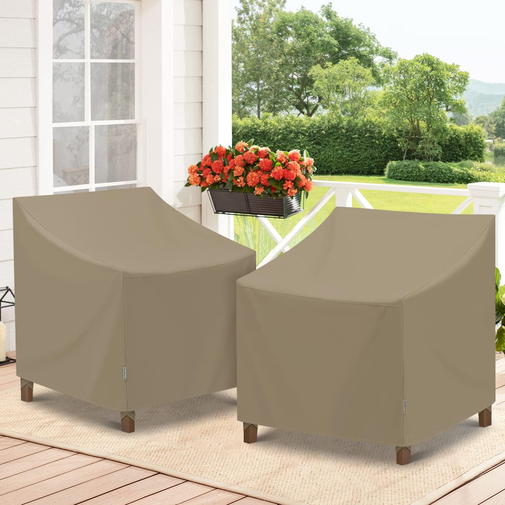 SunPatio Outdoor Oversized Chair Covers, Heavy Duty Waterproof Patio Large Ch...